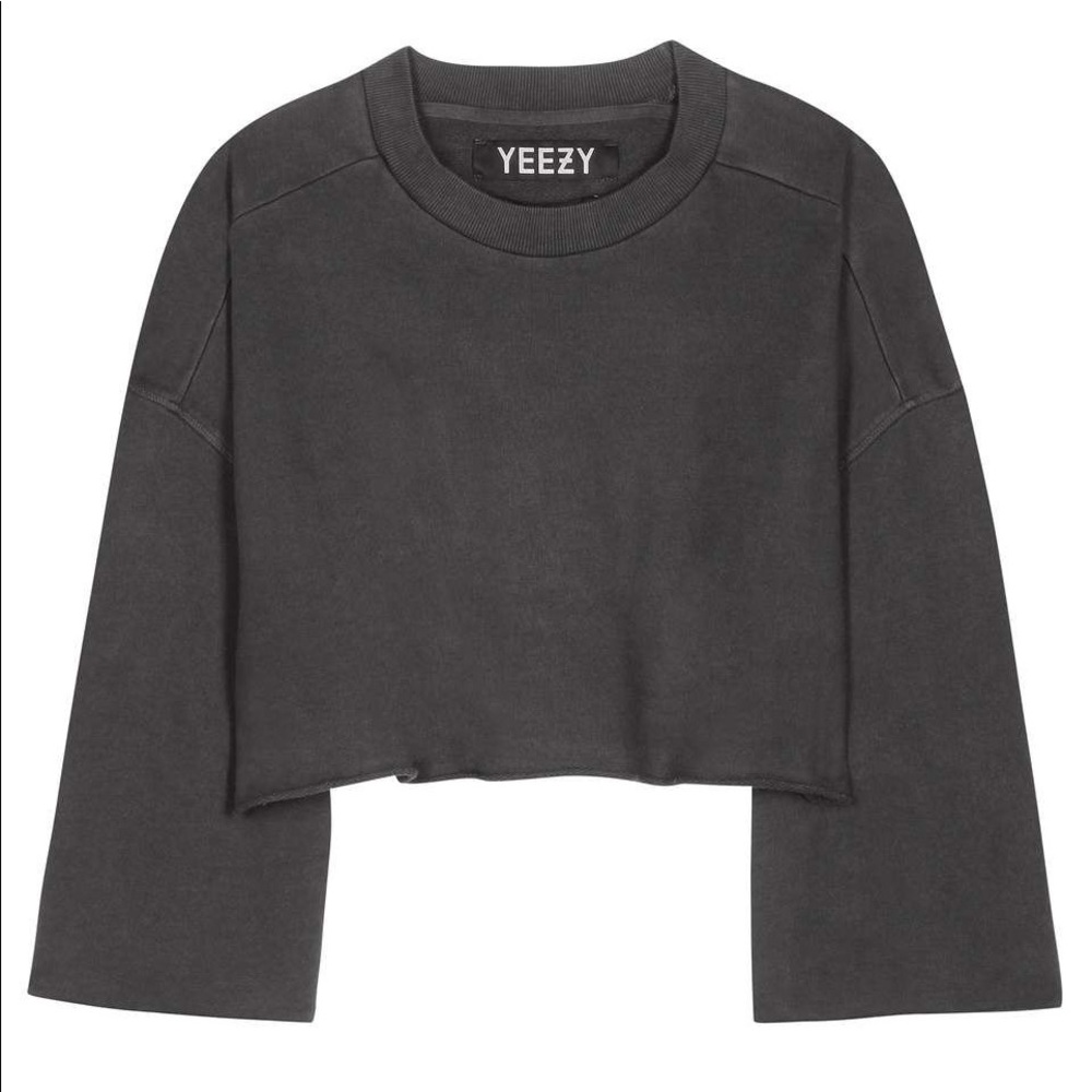 Navy Blue cropped Yeezy sweater SZN 1